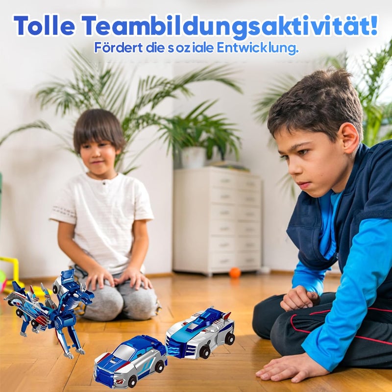 2-in-1 Magnetische Autos: Drachen und Einhörner