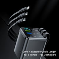 7-Port Universal Retractable Car Charger