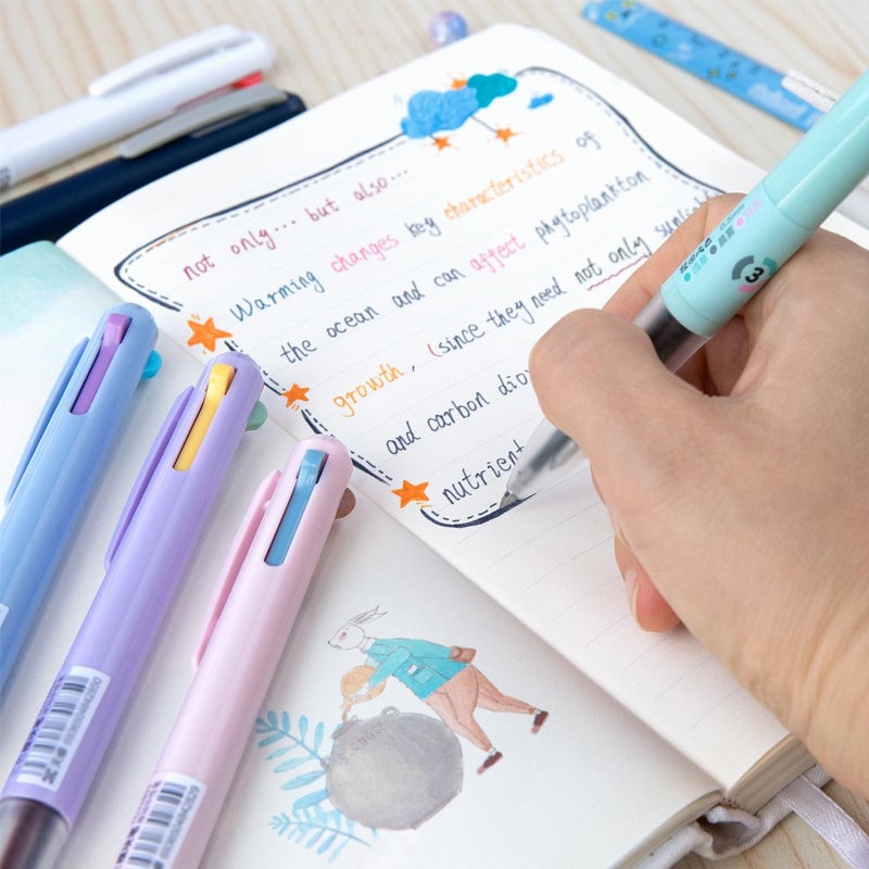 Three-Color Retractable Gel Pen