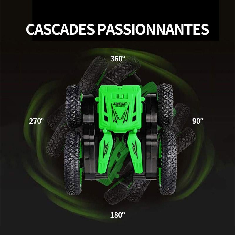 Voiture de Jouet Cascadeur Rotative Télécommandée Avec Batterie