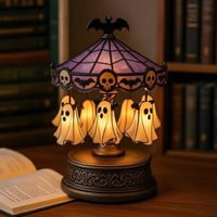 🔥🔥🔥🎃🎃🎃Halloween-Nachtlicht mit drehendem Geist in limitierter Auflage