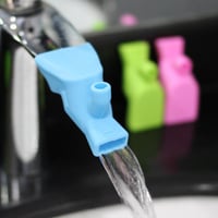 Silikon Doppelwasserhahn Verlängerung, 3 Stück-Geeignet für Kinder
