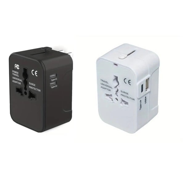 Universal Travel Adapter with Dual USB Ports