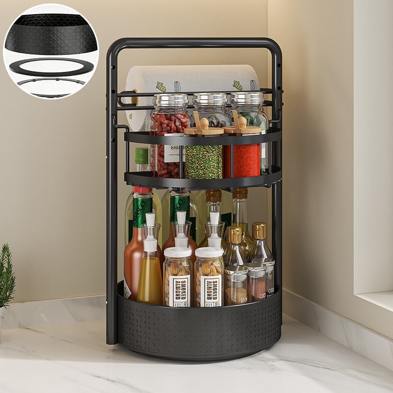 Paper Towel & Seasoning Storage Rack