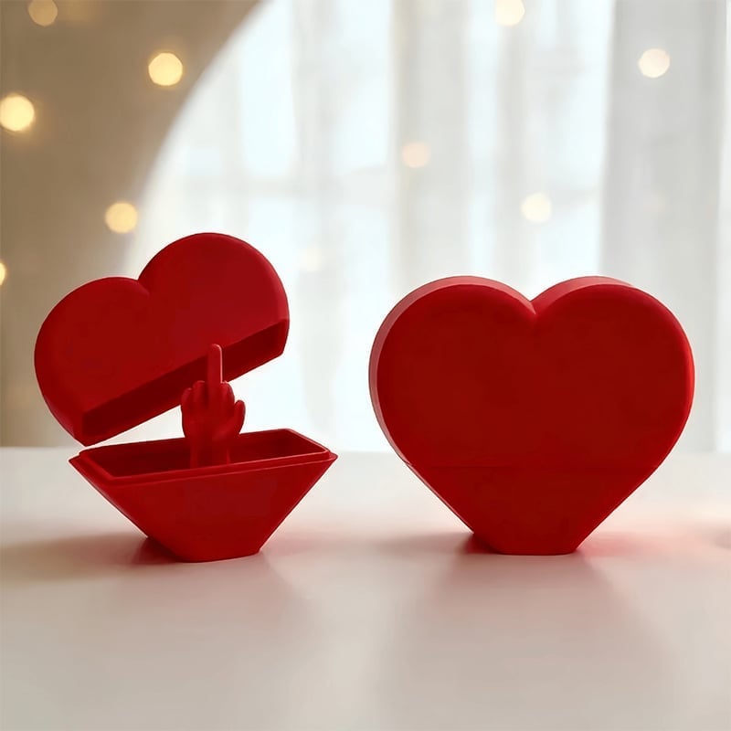Valentine's Day Middle Finger Heart Prank Gift