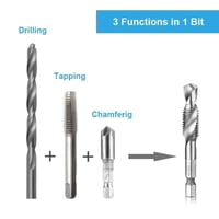Metric Tap Drill Bits 6PCS (M3 - M10)