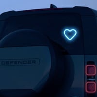 Solar Heart LED Car Ambient Light