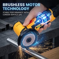 12V Brushless Mini Angle Grinder Kit