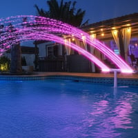 Dual-Head Solar & Type-C Pool Fountain Light
