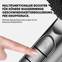 Bürstenförmiger, druckbeaufschlagter Duschkopf