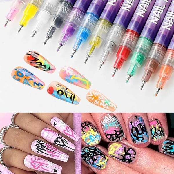 Saker® Nail Doodle Pen for DIY Nail Art
