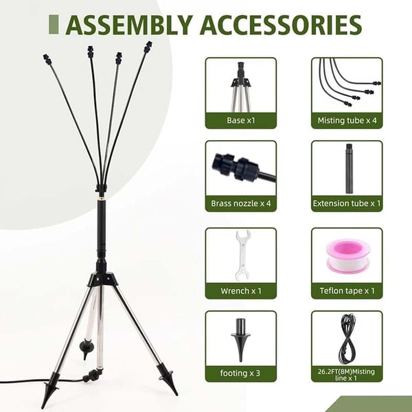 Sakerplus Adjustable Misting Cooling System