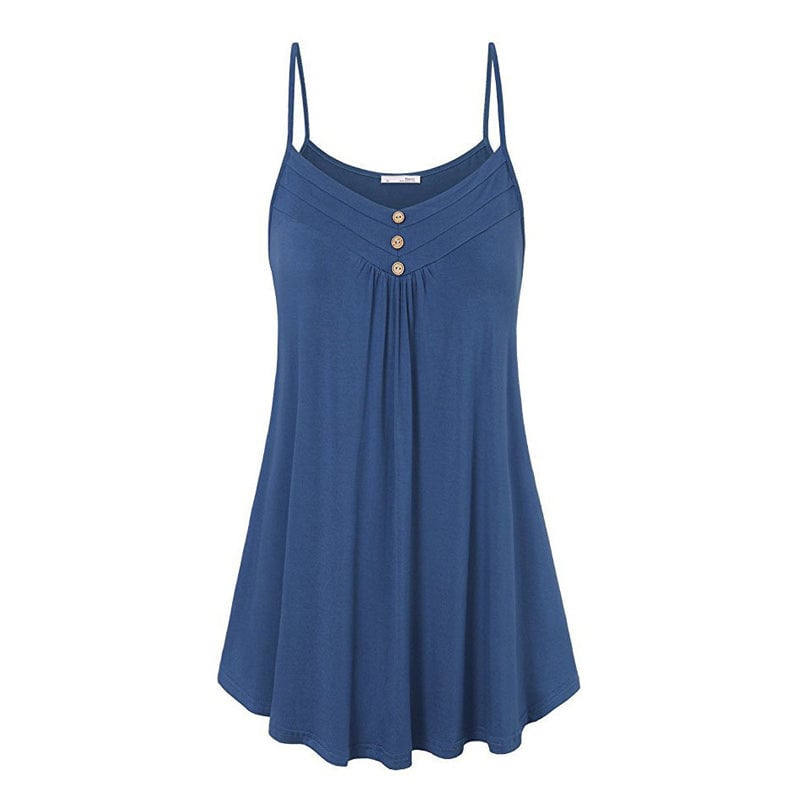 V-ringad enfärgad camisole