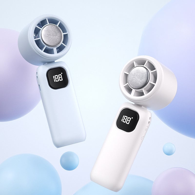 Foldable Ice Cooling Handheld Fan