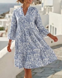 Kleid Blumig V-Ausschnitt Kuchen