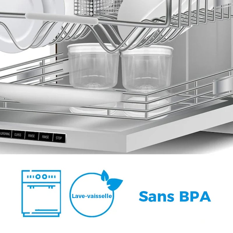 Bocal à cornichons et olives avec passoire💗