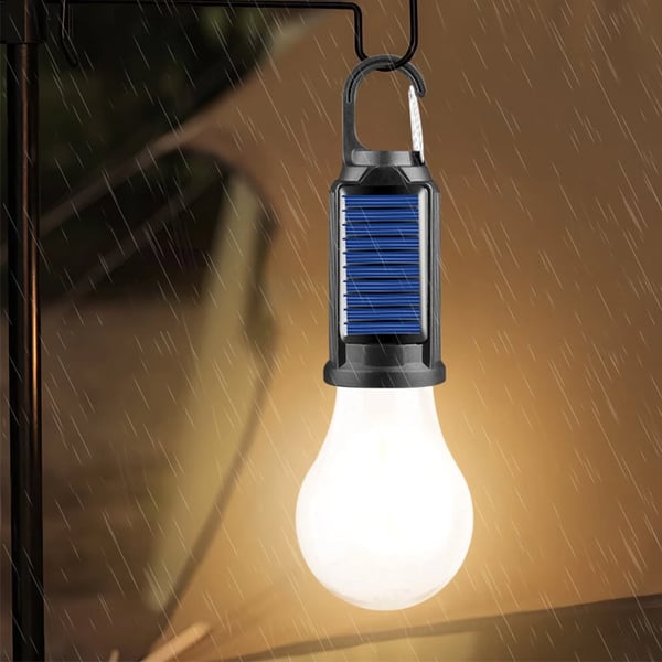Wasserdichte LED USB wiederaufladbare Solar-Camping-Lampe mit Haken