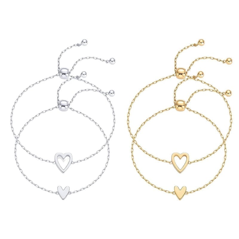 Adjustable Love Friendship Two Bracelet Pack