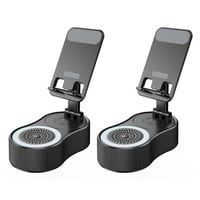 360° Adjustable Phone Stand with Built-in Bluetooth Speaker