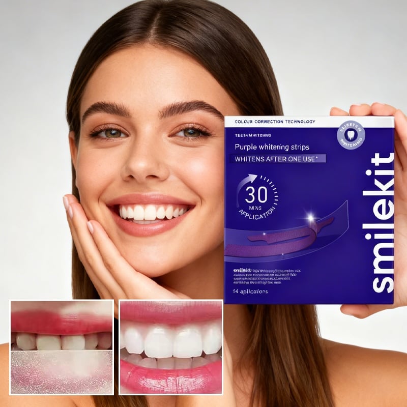 Teeth Whitening Strips with Advanced Color Correcting Technology
