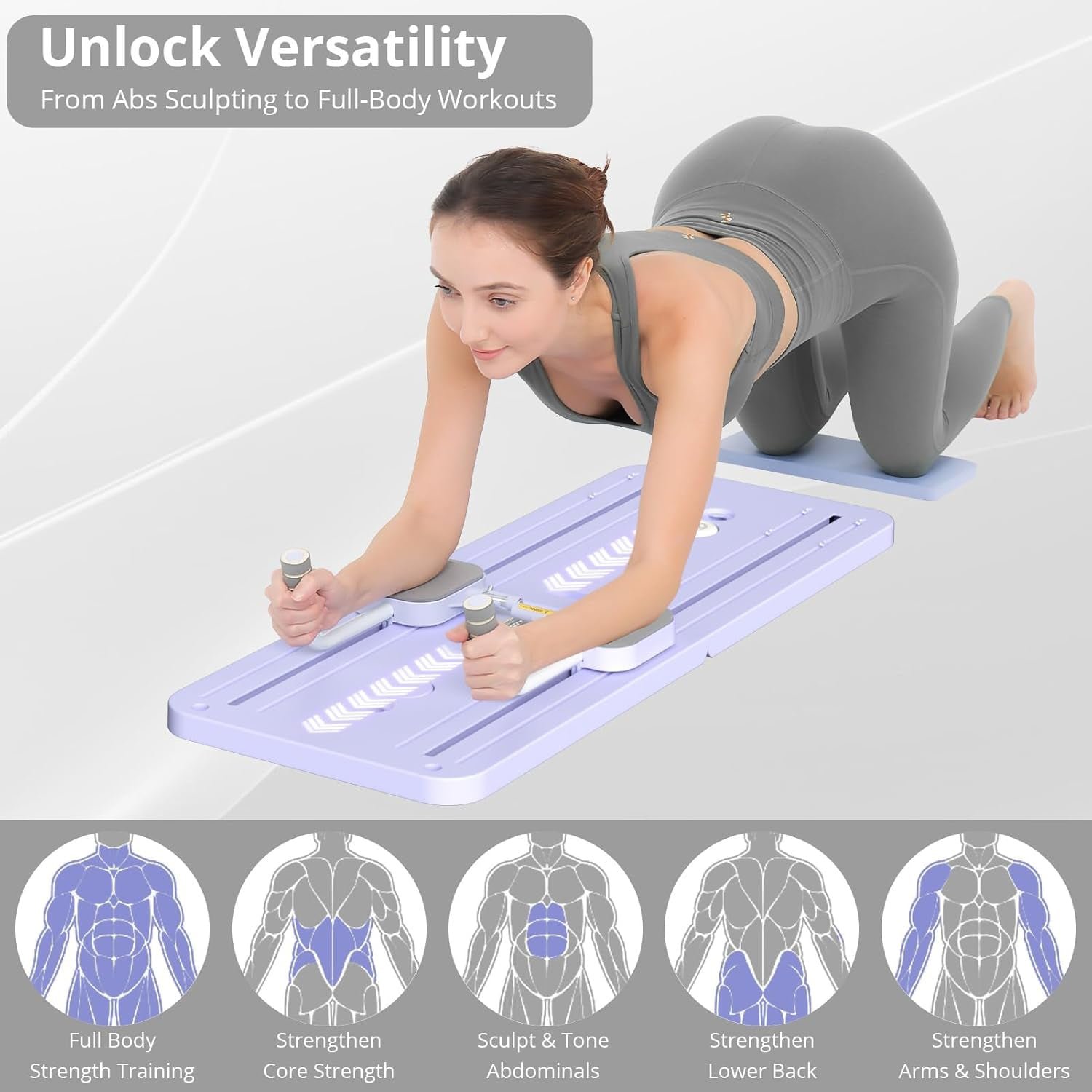 Sakerplus 5 in 1 Pilates Sliding Board