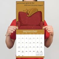 Een jaar van Snarky Cats 2024 wandkalender