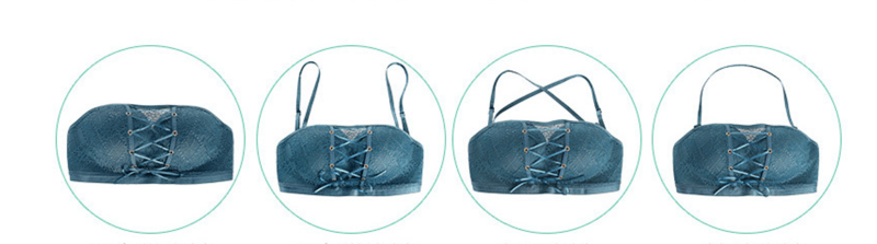 Bandeau in pizzo senza spalline