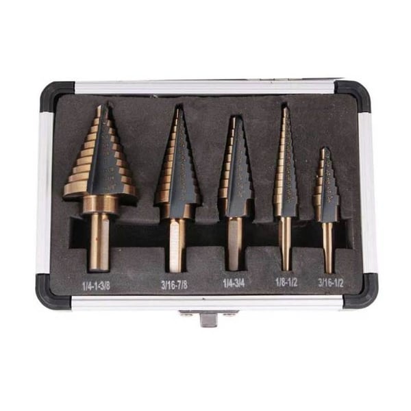 Titanium Step Drill Bit Set