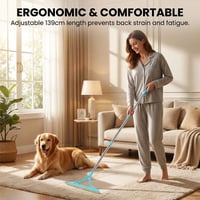Adjustable Mop Scraper & Hair Magnet Tool