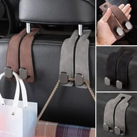 Suede Leather Car Seat Hook