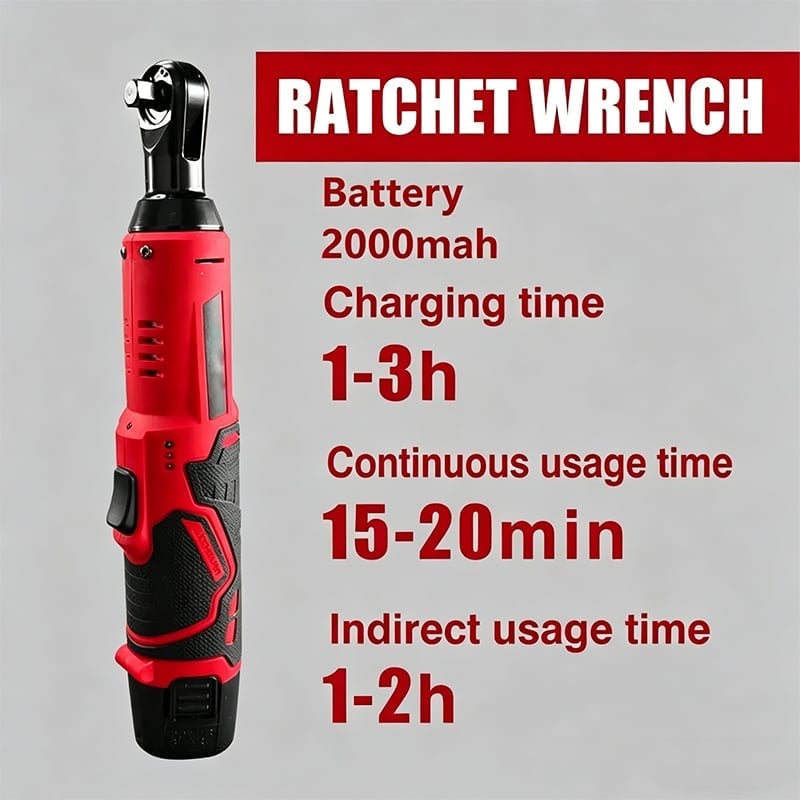 High-Performance 12V Cordless Electric Ratchet Wrench Kit
