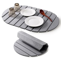 Sakerplus Collapsible Diatomaceous Dish Drying Mat