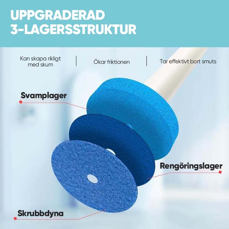 Engångs toalettborste