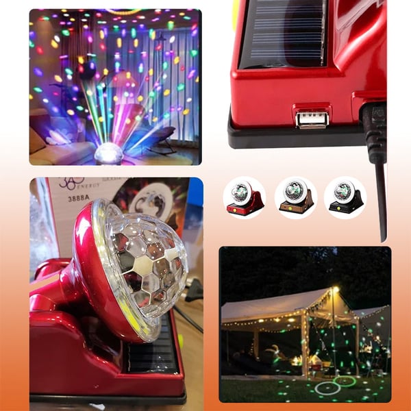 Solarbetriebene bunte Magic Ball RGB Atmosphärenlampe