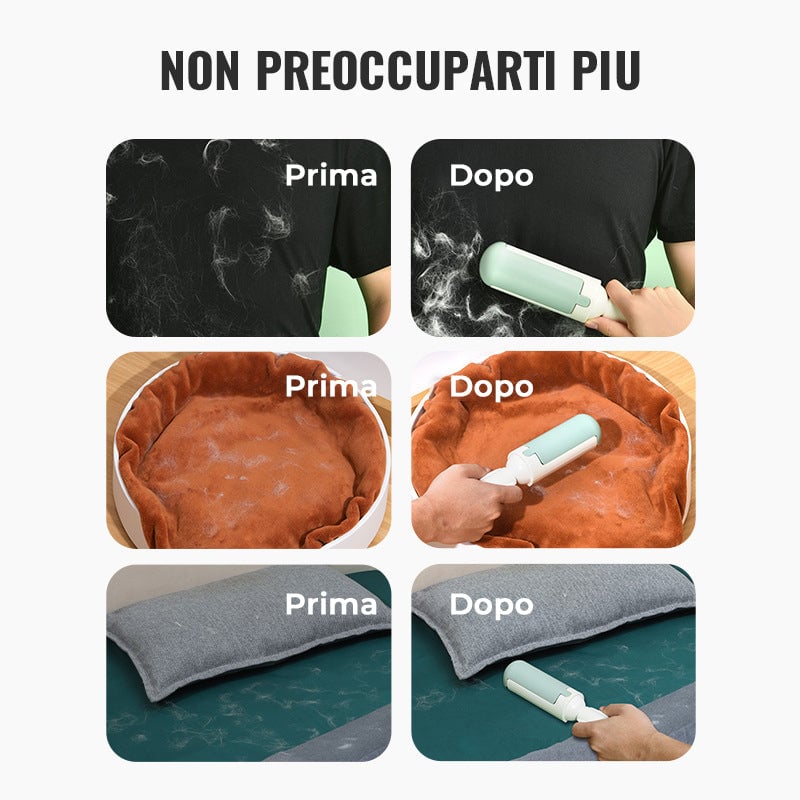 Rulli riutilizzabili per peli di animali domestici