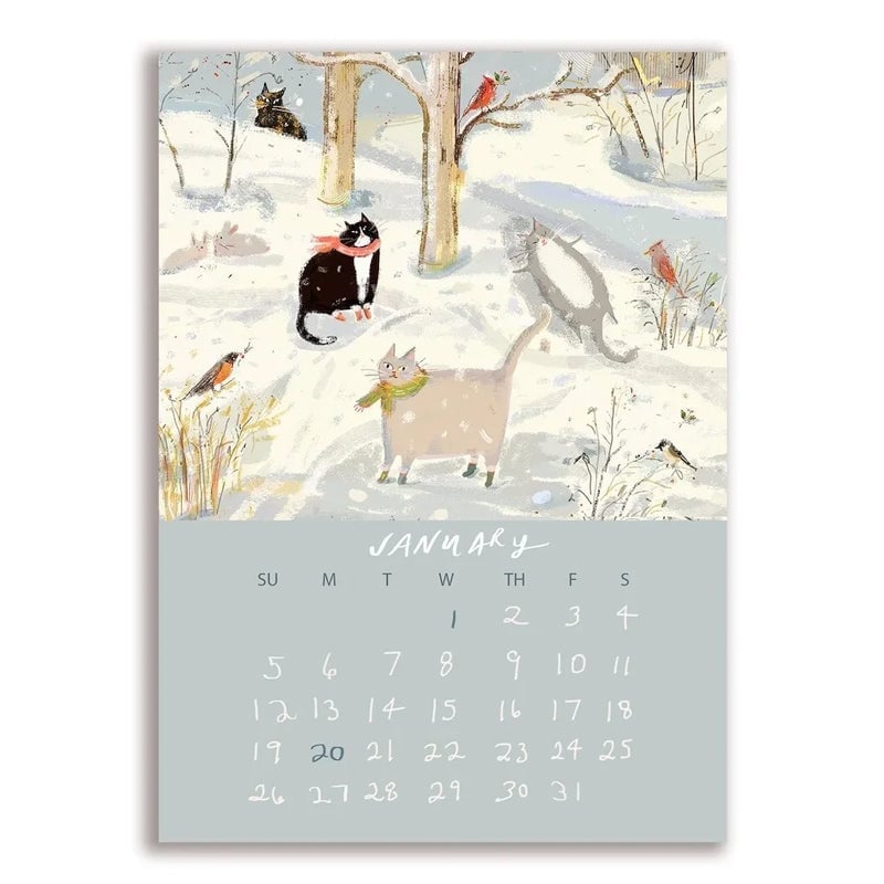 🎄Christmas Hot Sale | 🖼️2025 Dancing Cat Calendar