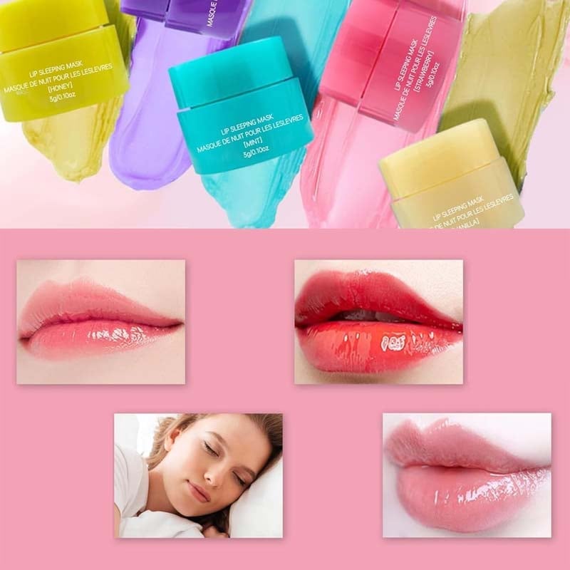 Set van 5 gekleurde lipmaskers