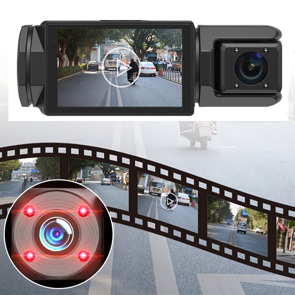 3 Lens Car Dvr Dash Cam