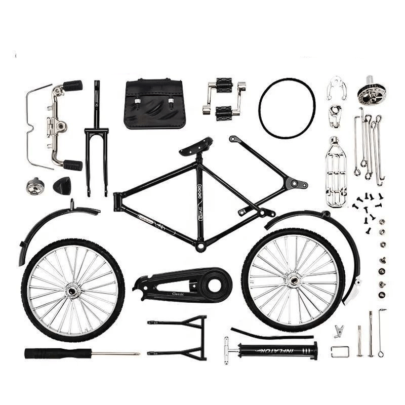 51 PCS DIY Retro Bicycle Model