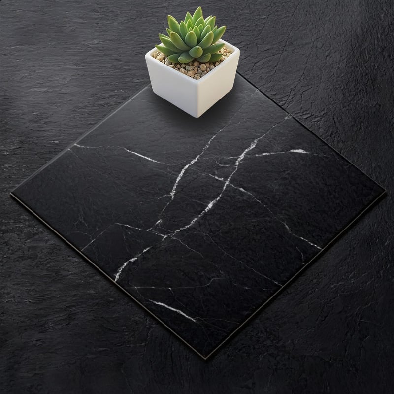 Marmor-Vinyl-Bodenfliesen zum Selbstkleben