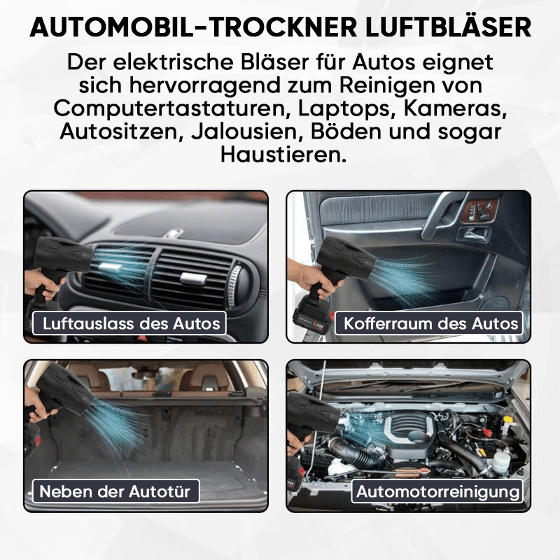 Leistungsstarkes Handgebläse mit Turbotechnik