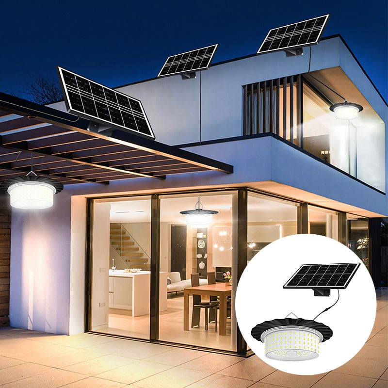 Solar Pendant Light Indoor Outdoor