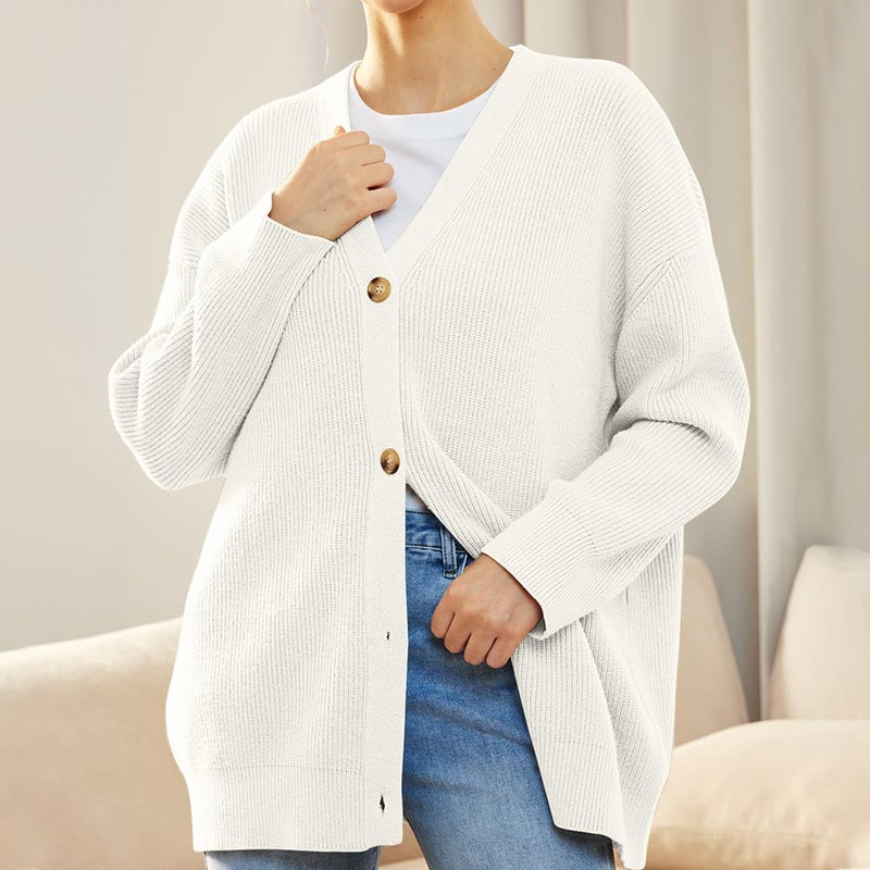 Pull Uni Col V En Maille