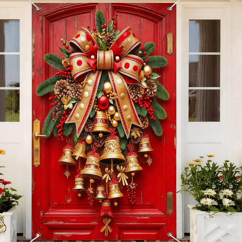 Weihnachtsglocken Türvorhang