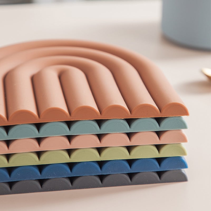 Sale - Rainbow Silicone Table Mat Coaster