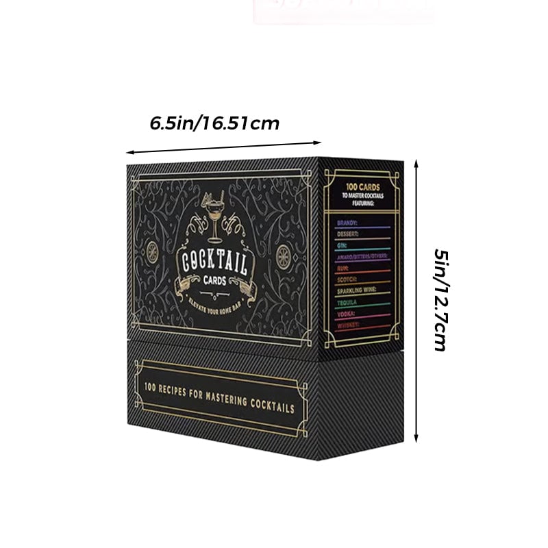 🍸️Cocktail Cards Box: 100 Cocktail Recipes to Master Cocktails
