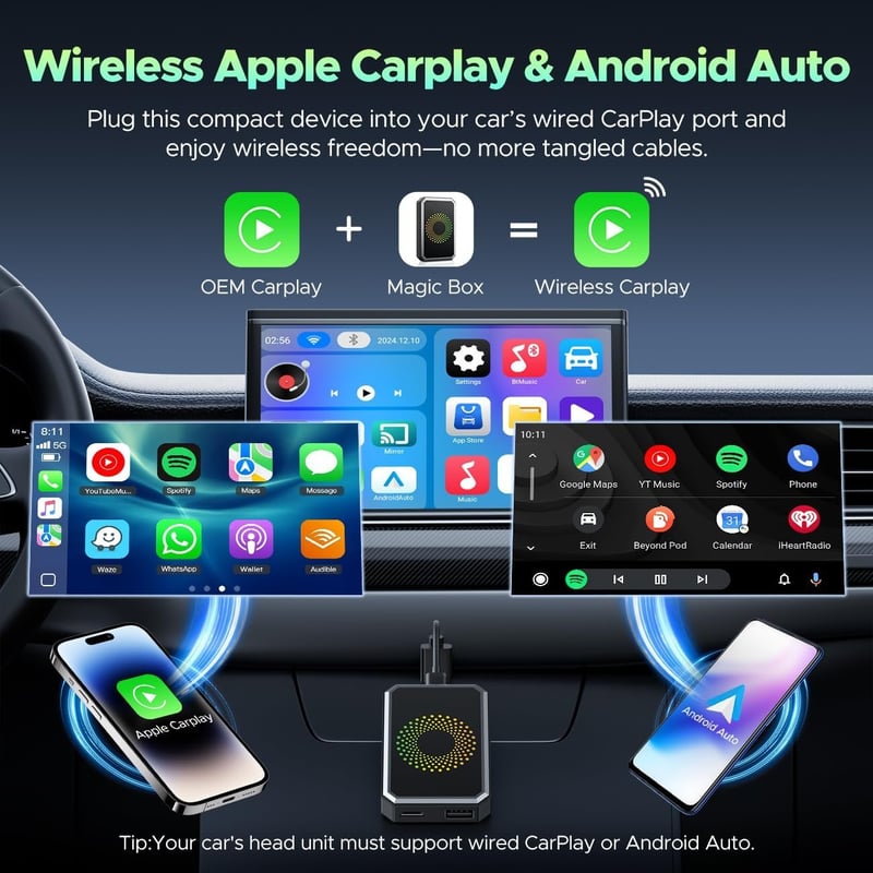 Wireless CarPlay Adapter Video Box