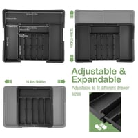 Sakerplus® Expandable Adjustable Kitchen Utensil Organizer Tray