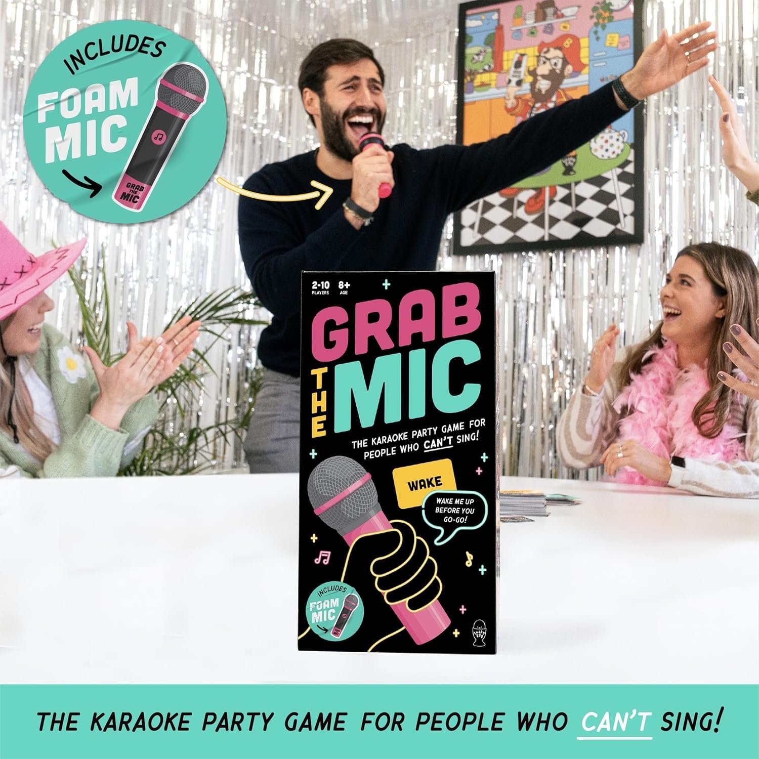 Schnapp dir das Mikrofon – das Partyspiel für Leute, die nicht singen können!