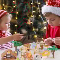 2025 Nativity Advent Calendar – 24-Day Building Block Set Christmas Countdown Gift